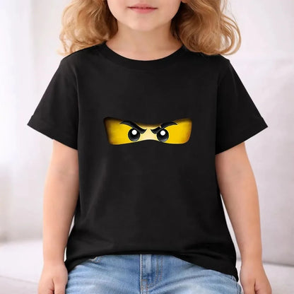 Summer T-Shirt Boyand Girls red Casual TShirt+Shorts Sets ninja Printed Kids Outfits Teen Children's Short Sleeve Tops