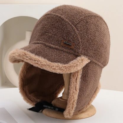 Russian Hat New Thick Warm Winter Htas for Men Women Fleece Lined Riding Hat Male Female Snow Ski Earflap Cap Bomber Hat