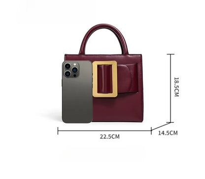 Chic Buckle Handbag Women 2026 New High Quality Trend Exquisite Luxe Shoulder Bag Distinctive Design Faux Leather Crossbody Bag