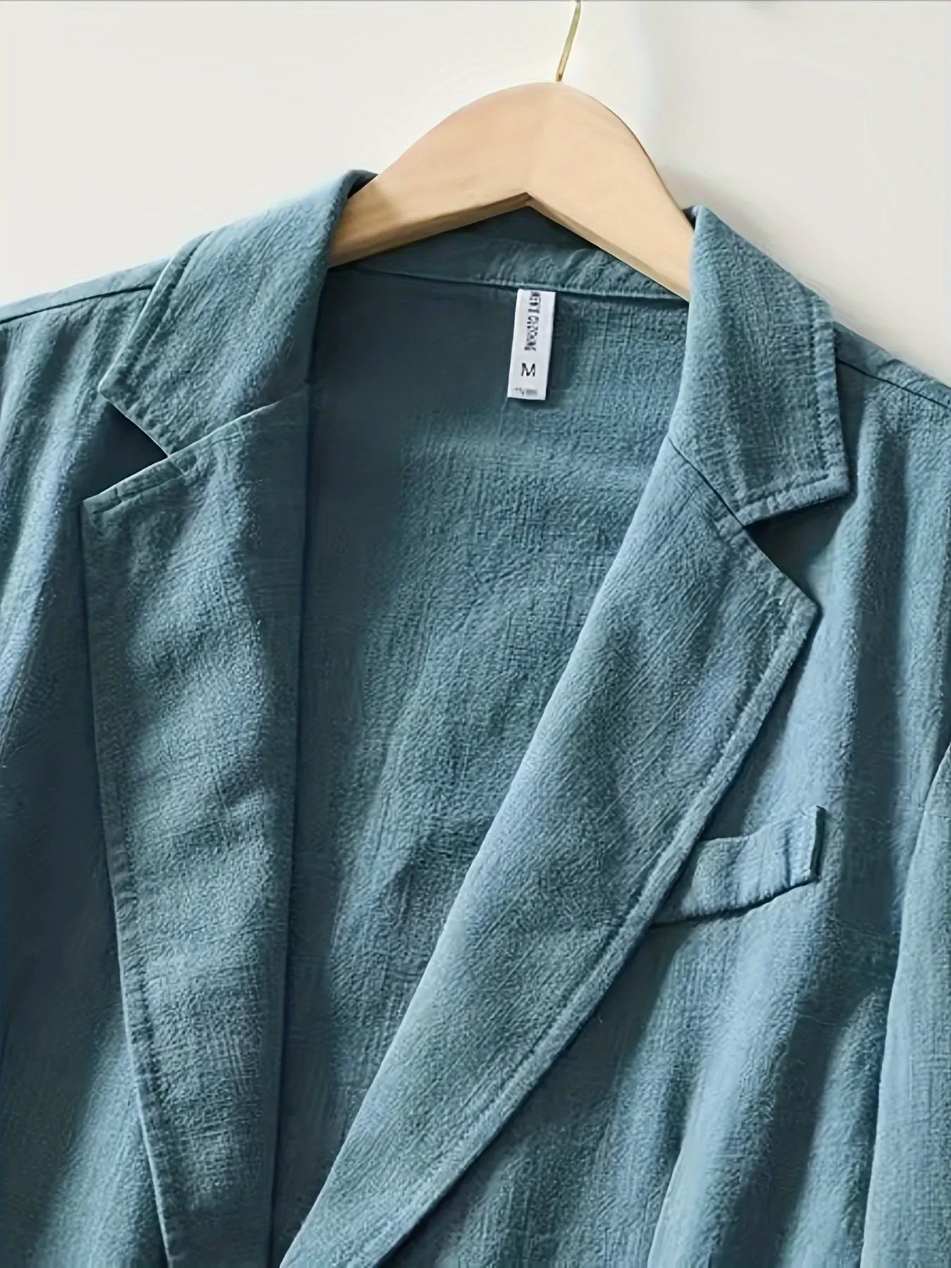 Men's Casual Suit Single-layer Jacket Solid Color Cotton And Linen Casual Fashion Men's Top