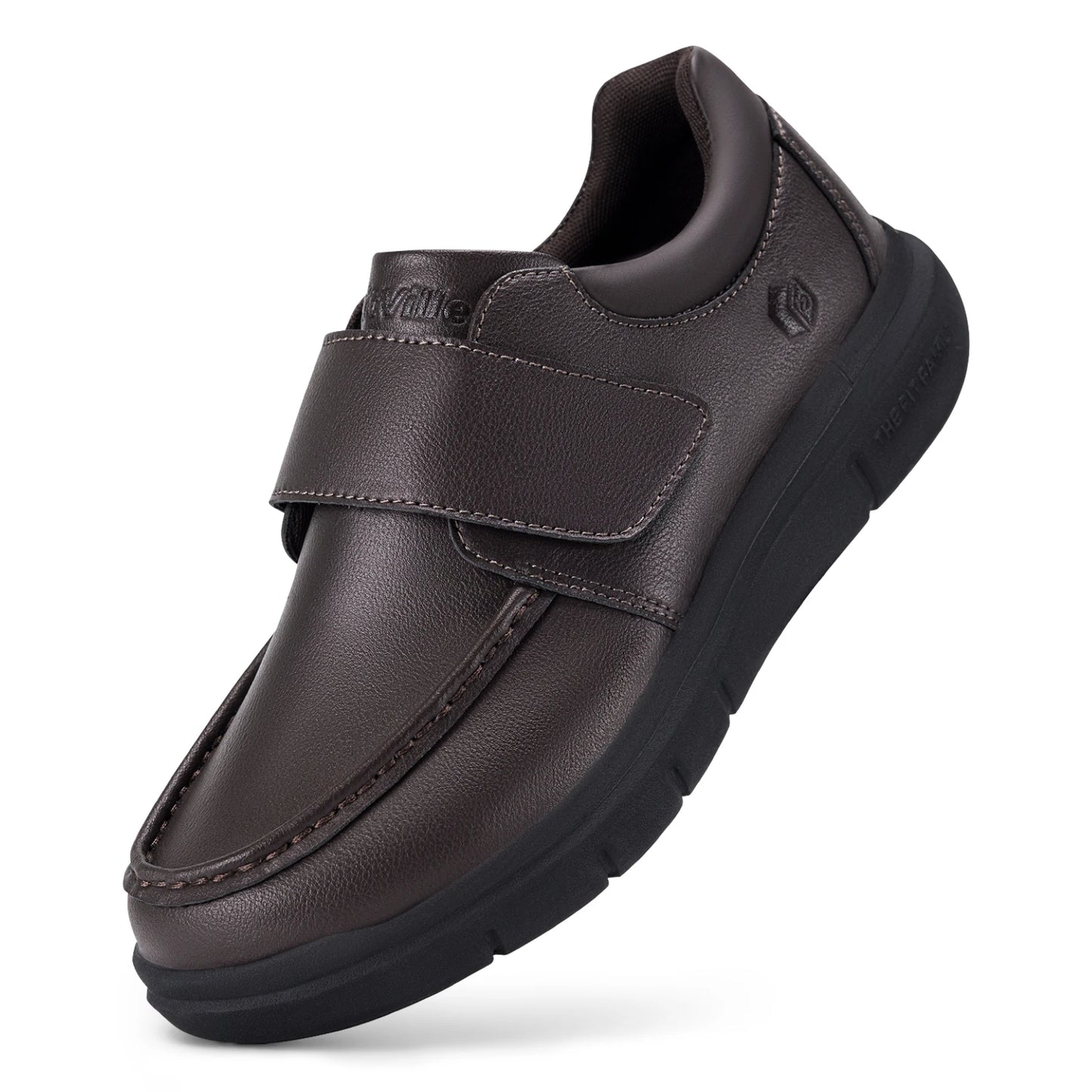 Wide Fit Men's Leather Shoes Diabetic Walking Shoes Oxford Shoes Formal Business Shoe Comfortable All Day Wear