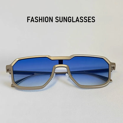 UV400 Protection Sunglass Men Luxury Steampunk Sunglasses Women Trendy One Pieces Fashion Glasses Gafas De Sol Hombre Zonnebril