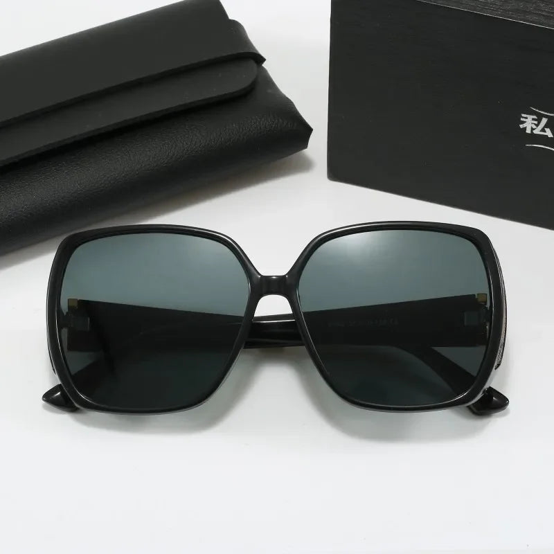 2025 New Vintage Oversized Square Polarized Sunglasses Women New Fashion Gradient Sun Glasses Men Driving Eyewear UV400 Shades