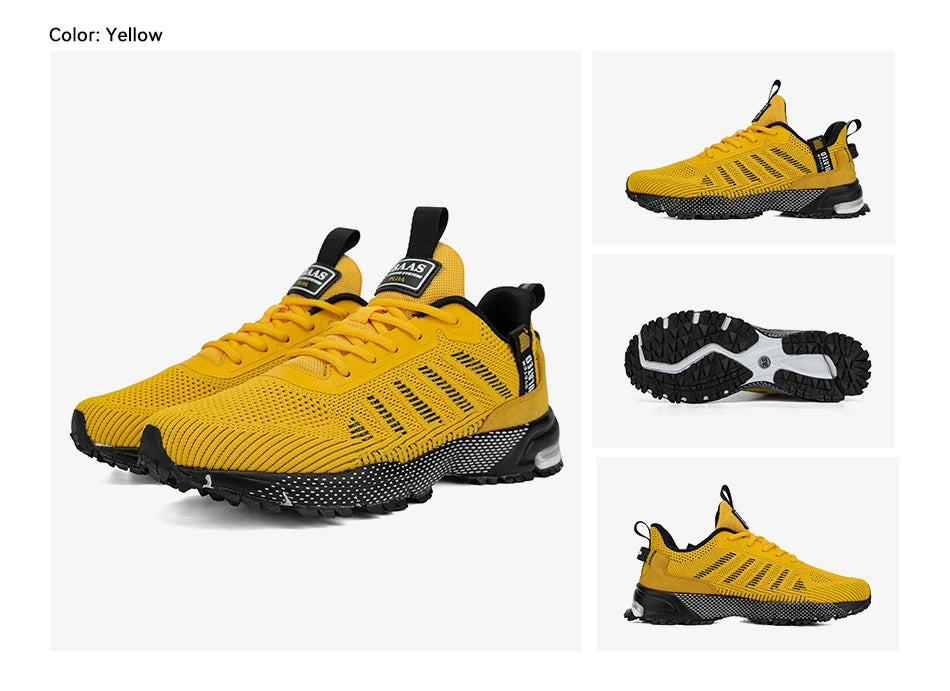 Men Sneakers Outdoor Casual Lightweight Breathable Tennis Shoes Male Fashion Designer Mesh Professional Running Shoes