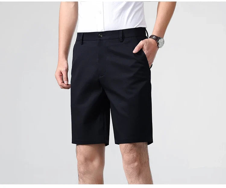 New Classic Fit Men's Stretch Bermuda Lightweight Quick Dry Stretch Shorts Golf Shorts Hiking Travel