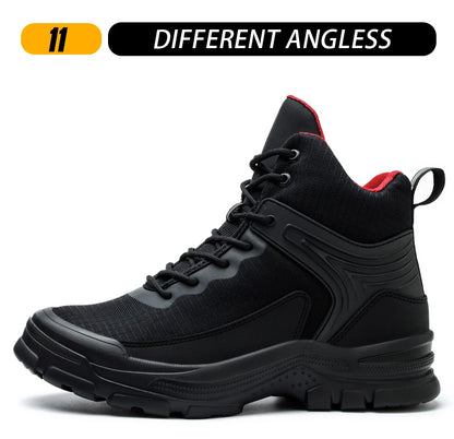 New 2026 Fashion Men Work Safety Boots Anti-smashing Industrial Work Shoes Sneakers Anti-sand Boot Outdoor Ankle Male Footwear