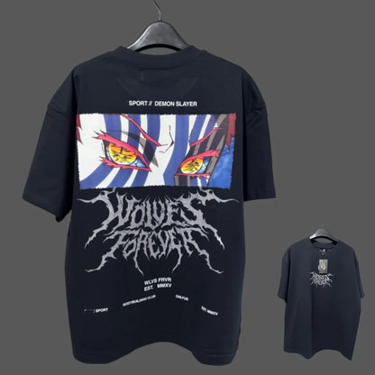JAPAN BUSHIDO Anime Printed Men T-shirt City Fitness Training Sportswear Loose Casual Crewneck Men's T Shirts Couples Cotton Tee