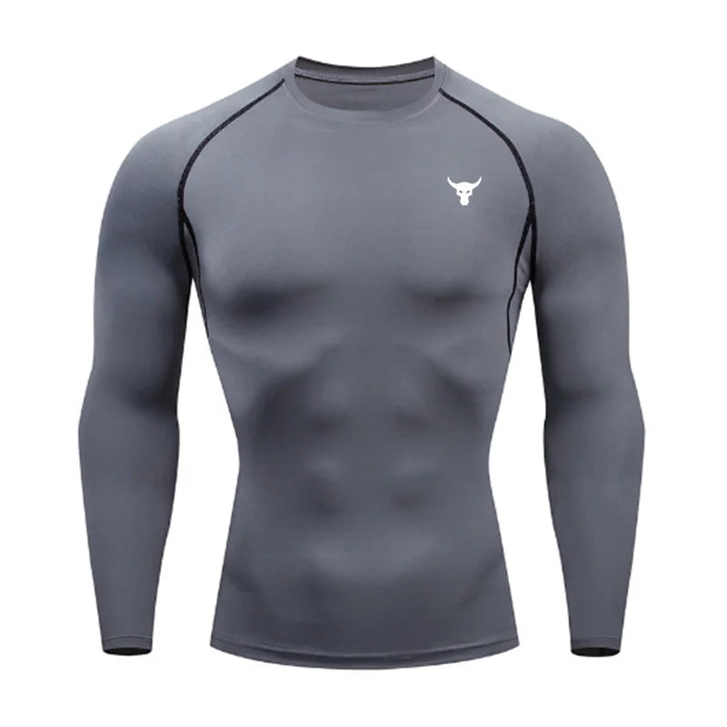 Men and women quick drying sportswear T-shirts long sleeved tight fitting clothes comfortable and breathable running clothes