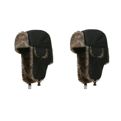 Winter Mens Ushanka Trapper Hat Russian Trooper Ear Flap Cap Earflap