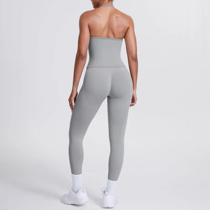 2 Piece Yoga Clothes Women Tracksuit Athletic Wear Pilates Fitness Suit Gym Workout Push Up Clothes Sports Bra Leggings Suit
