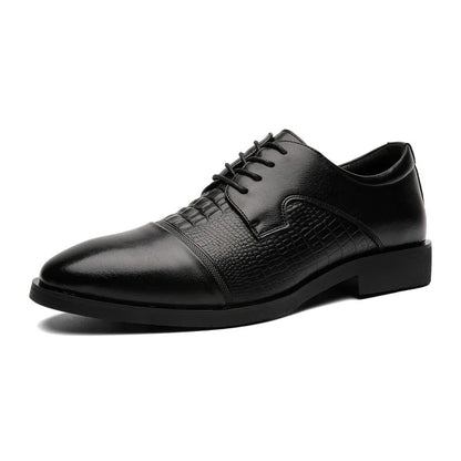 New Lace Designer Elegant Shoes Man Spring Autumn Business Casual Leather Shoe Male Fashion Solid Color Wedding Dress Shoes Man