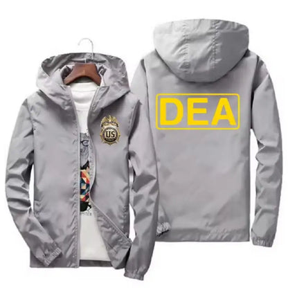 DEA High Quality Men's Thin Coat 2024 Spring Autumn Men's Casual Outerwear Printed Jacket Windbreaker Coat