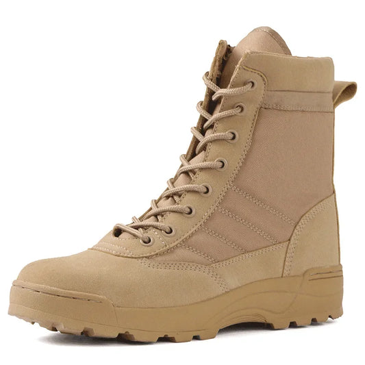 Boots Men Boots Special Force Desert Combat Boots Outdoor Hiking Boots Ankle Shoes Men Work Safty Shoes