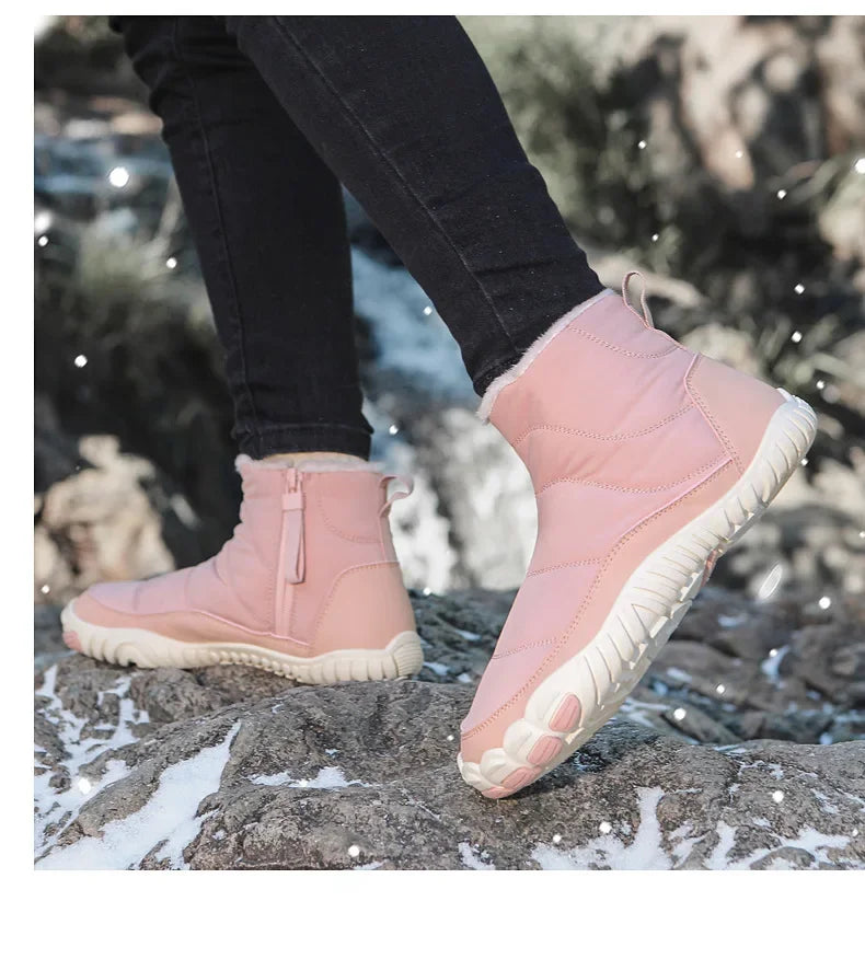 Cotton Boots Men/women Large Size 47 Waterproof Snow Boots Winter Warm  Comfort Zipper Anti Cold Non-slip Cotton Boots