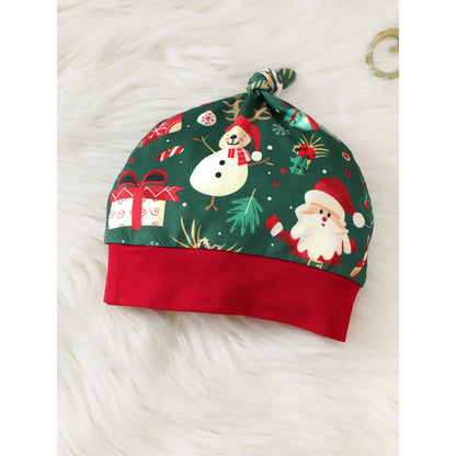 1-18 Months Newborn Baby Boy&Girl Christmas Jumpsuit Cute Santa Claus Print Long Sleeved Zipper Romper+Hat Toddler Baby Costumes