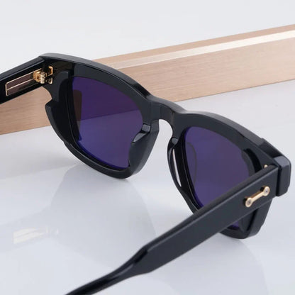 AKS-104 Custom-made Acetate Sunglasses Square Men Women UV400 High Quality Classical Designer Prescription Eyeglasses with Case