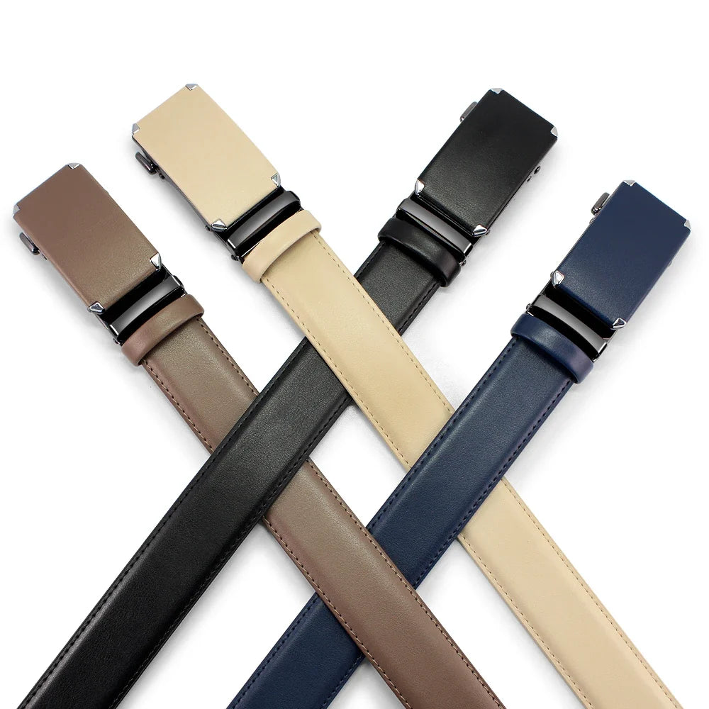 Men Fashion Belt Genuine Leather Belt for Men Automatic Belts Adjustable Waistband Business Belts 허리띠