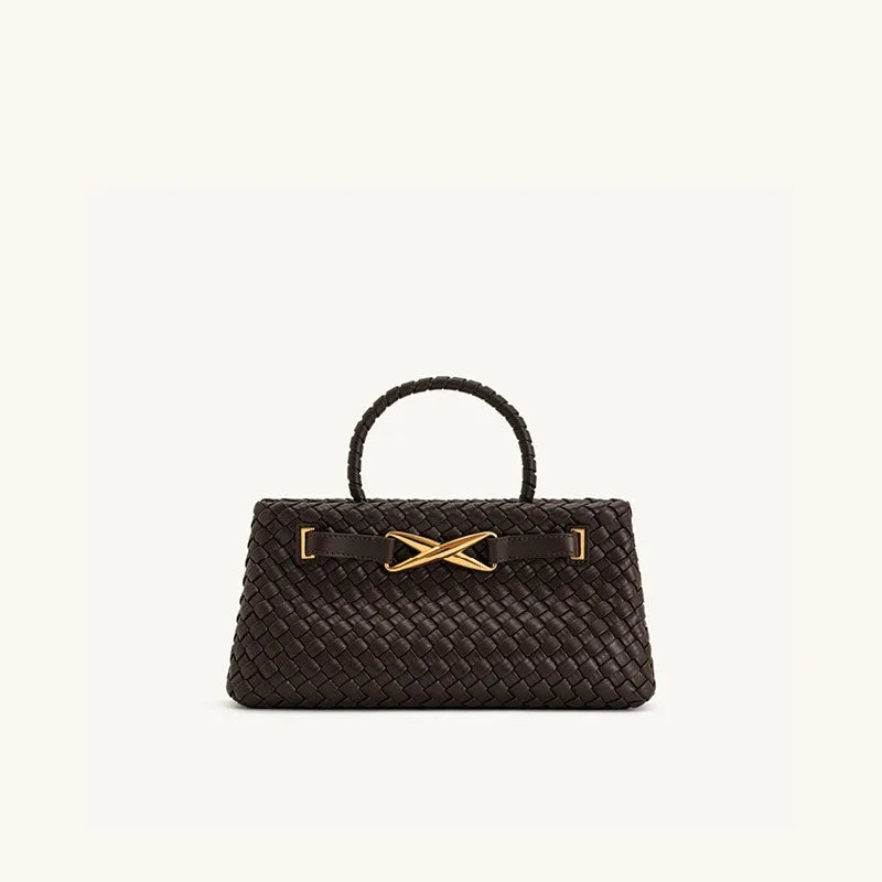 high-end light luxury style hand-woven handbag,fashionable and versatile,popular clutch for evening event and women's bag
