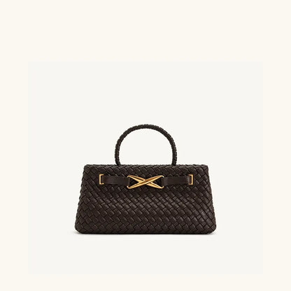high-end light luxury style hand-woven handbag,fashionable and versatile,popular clutch for evening event and women's bag