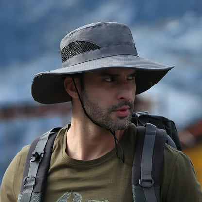 Men's  Fishing Bucket Hat  Anti-UV Fisherman's Hat Panama Outdoor Sun Protection Hats For Women Boonie Hat Wholesale