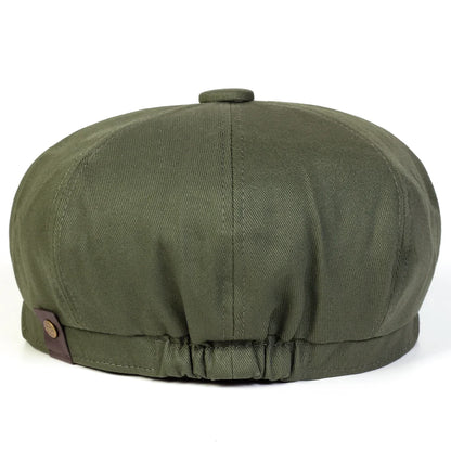 Mens Retro Newsboy Caps Stitching Berets Cap Autumn Winter Vintage Painter Octagonal Hats Gorras