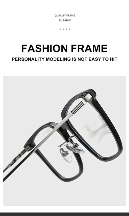 Simple Fashion Large Frame Geometric Square Glasses Can Be Customized Prescription Anti-blue Light Glasses Reading Glasses