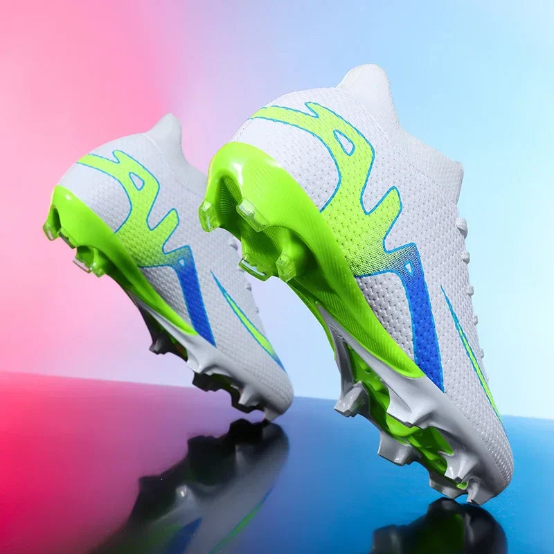 New Men Football Boots Cleats High-top Sneakers High-quality Non-Slip Indoor Soccer Shoes Futsal Grass Match Hot-selling Outdoor