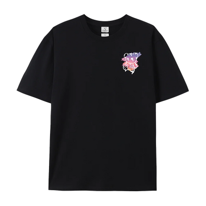 New York Art Word Cartoon Bear Sunset Scenery Design T Shirts Men Hip Hop Cotton Shirt Loose Summer T Shirts Oversized Tees
