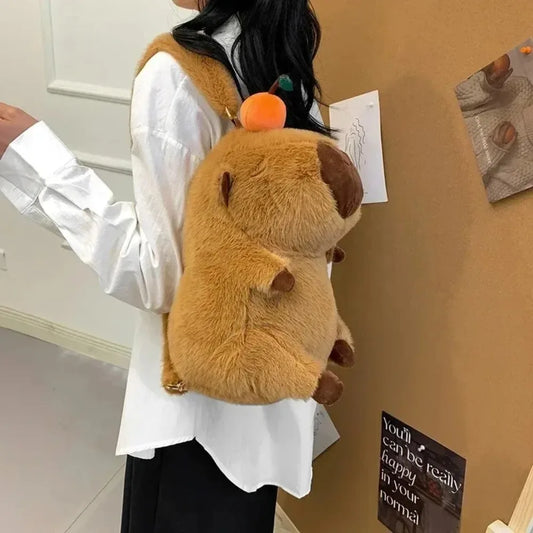 Backpack Kawaii Fashion Plushie Doll Fur Bag Children's Bag Shoulder Bag Mini Knapsack Bags Gifts For Girlfriend