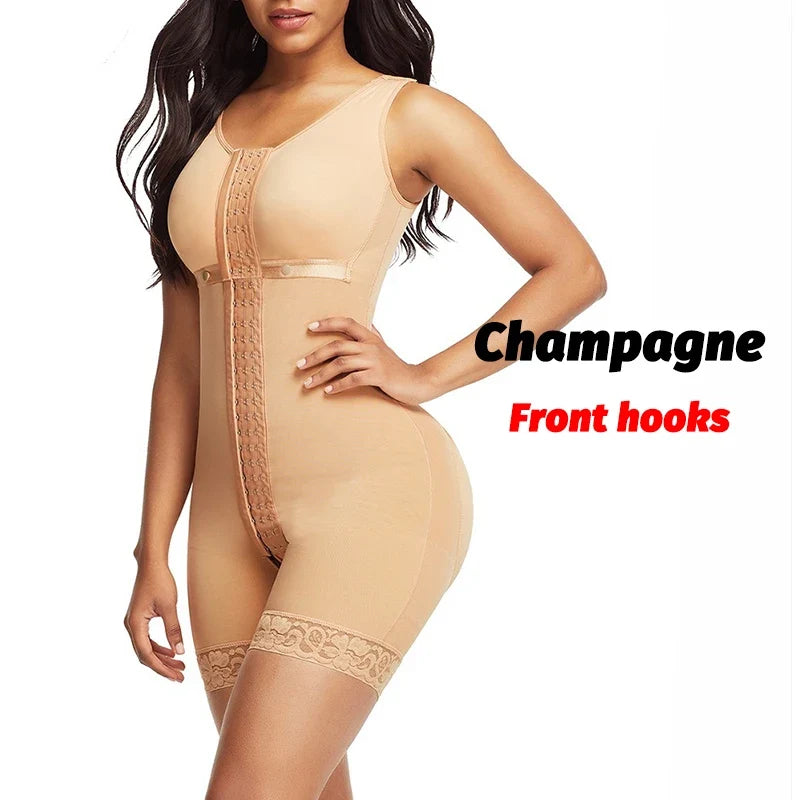 Full Body Corset Bodysuit Carving Shaper Tights Postpartum Girdles Fajas Colombian Sheath Butt Push Up Women Modeling Shapewear