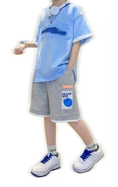 Sportswear Set Men's Children's Sets Boy Clothes From 4 Years Old Boys Clothing 7 8 2025 Cartoon Fashion Baby Summer Costumes 12