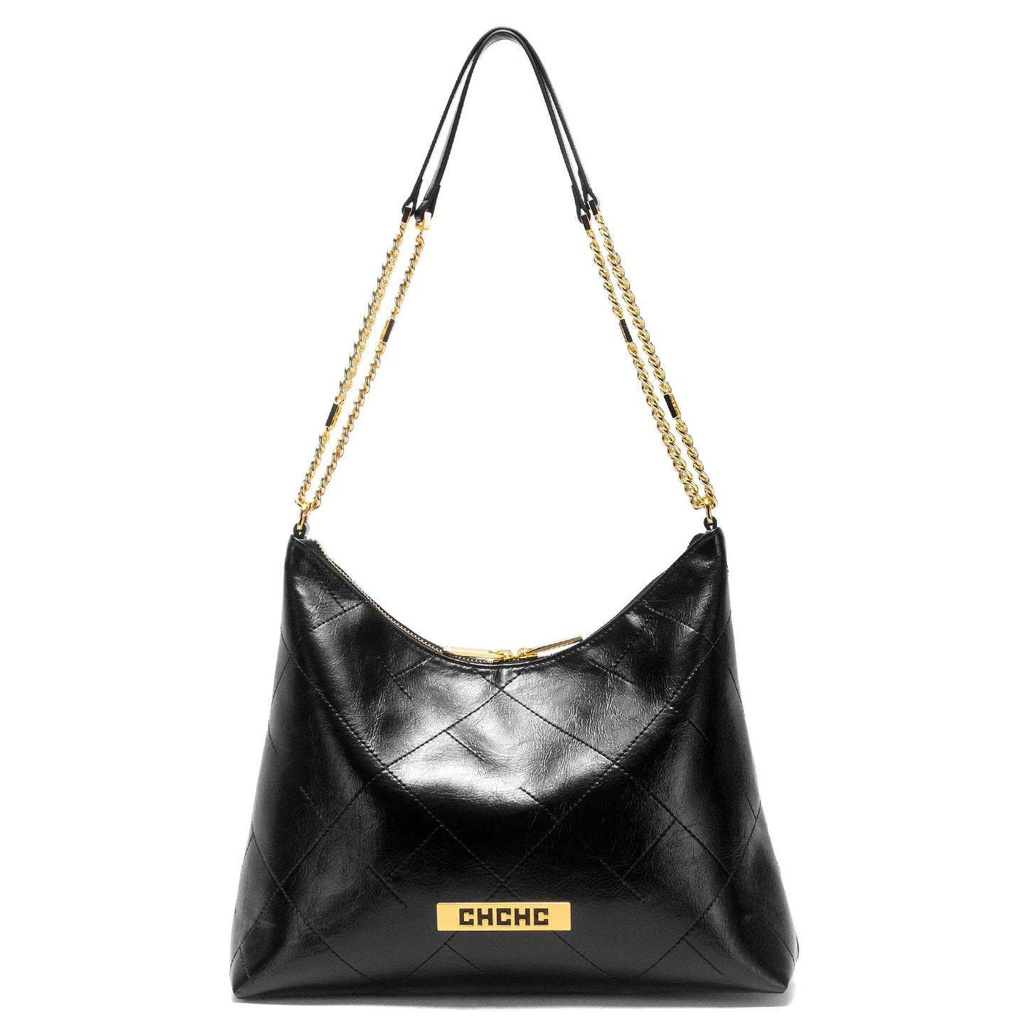 Women's Handbag New Silver Tote Bag Classic Car Seam Handheld Chain Bag