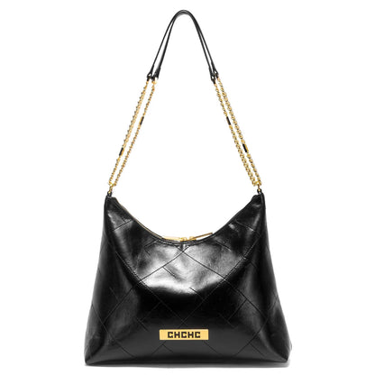 Women's Handbag New Silver Tote Bag Classic Car Seam Handheld Chain Bag