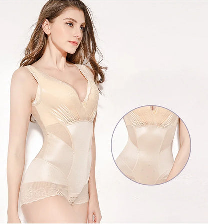 Women Bodysuits Shapewear Control Waist Trainer Body Shaper Slimming Underwear Tummy Trimmer Postpartum Rompers Butt Lifter