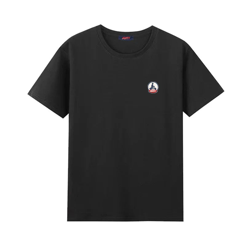 Europe Summer High Quality Tops 100%Cotton Men Women T-shirt Embroidery Logo Couple Casual Loose O-Neck Short Sleeve Tees