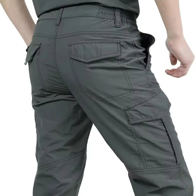 Summer Outdoor Quick Dry Pants Lightweight Breathable Hiking Camping Pants Men Climbing Trekking Trousers Tactical Cargo Pants