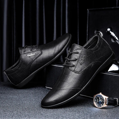 Luxury Business Oxford Genuine Leather Shoes Men Breathable Formal Dress Shoes Male Office Wedding Flats Footwear Evening Dress