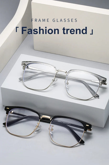 New Models of Versatile Anti-blue Light Glasses Fashion Eyeglasses Frame Simple Retro Can Be Customized Prescription
