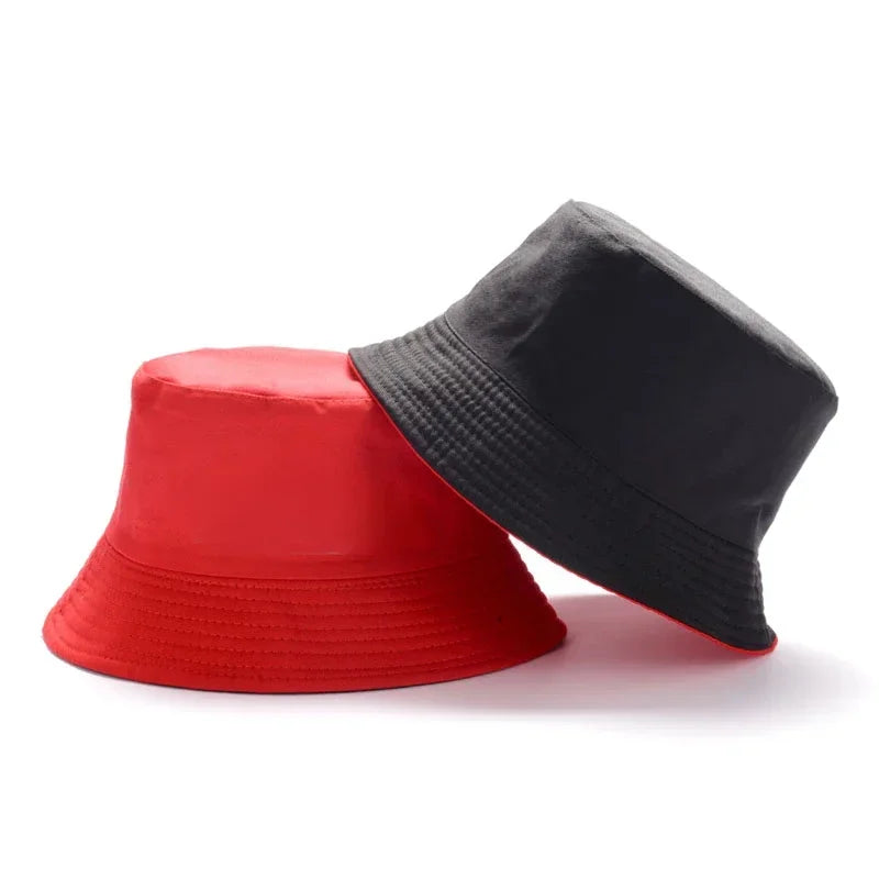 Wholesale New Bob Summer Bucket Hats Reversible Men Ladies Cotton Outdoor Sports Pull Up Fashion Panama Sun Hat Gift Wine Party