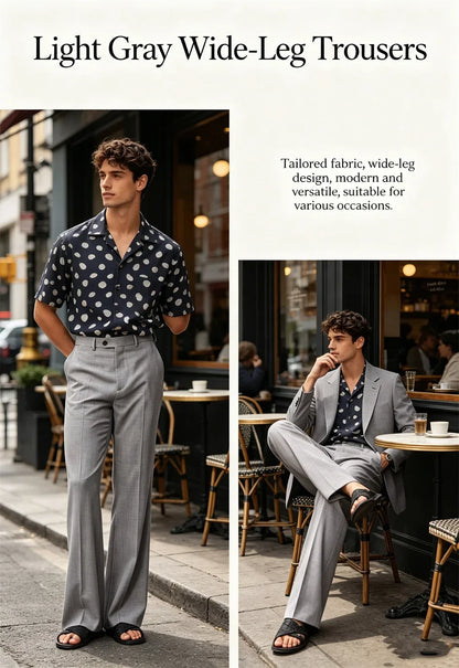 Men's High Waist Flared Pants Linen Blend Slim Fit Bell Bottoms Trousers Lightweight Breathable 70s 60s Disco Vintage Outfits