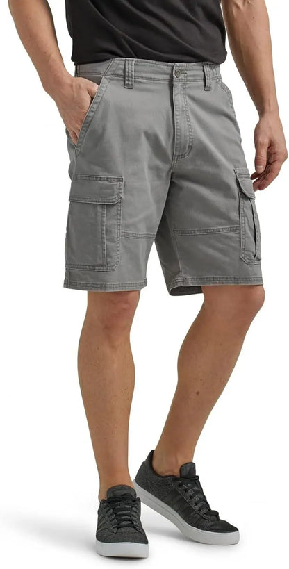Men Cargo Shorts Men Multi Pocket Tactical Shorts Men Outdoor Casual Hiking Camping Straight Fit Shorts Breathable Mens Shorts