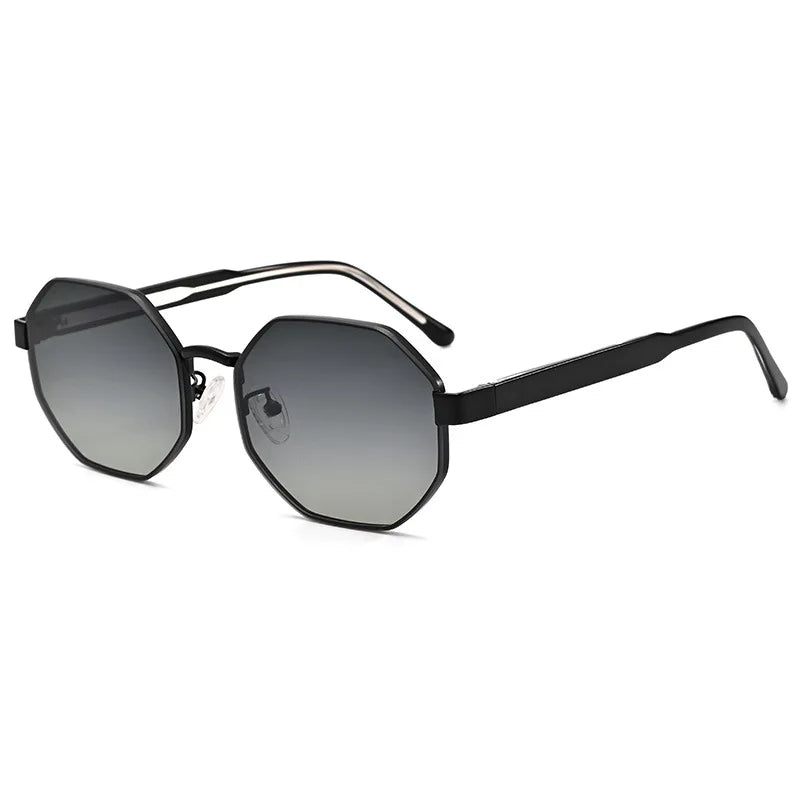 New Fashion Polygon Metal Frame Sunglasses  Women Sunglasses Men Luxury Brand Design Sun Glasses Women Mirror Gafas De Sol UV400