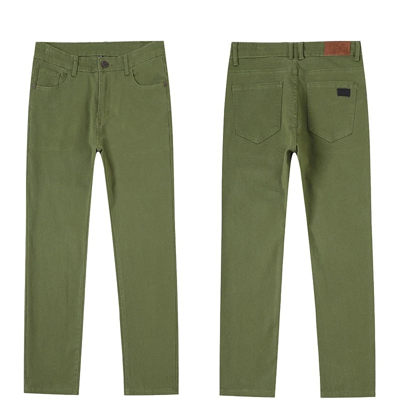 New Autumn Stretch Jeans Men's Clothing Slim Fashion Comfortable Hip-hop High Streetwear Male Elasticity Denim Trousers