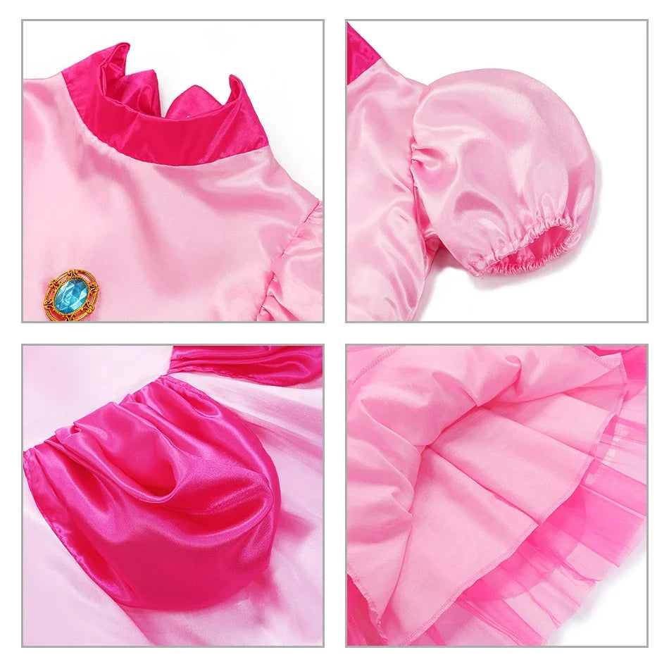 Kids Girl Princess Dress Cosplay Princess Costume Children's Birthday Carnival Dress Girls Party Dress Performance Costume