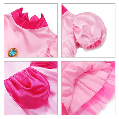 Kids Girl Princess Dress Cosplay Princess Costume Children's Birthday Carnival Dress Girls Party Dress Performance Costume