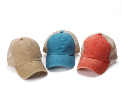Fashion Men Baseball Cap Hot Sale Unisex Trucker Hat Multi Colors Plain Baseball Cap Women Men Washed Cotton Cap