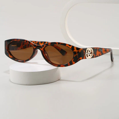 Cycling New Fashion Small Oval Sunglasses Vintage Men Women Personlity Small Frame Shades Sun Glasses Latest Popular UV400