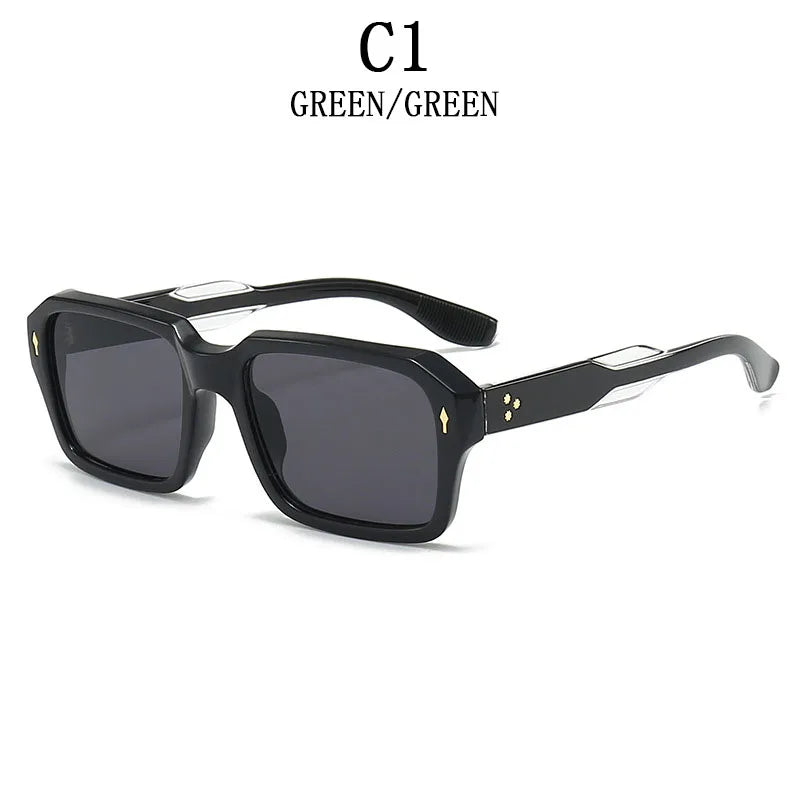 Square Sunglass Men Fashion Sunglasses Women 2025 Trendy Vintage Fashion Glasses Retro Gafas De Sol Hombre Lunette Soleil Femme