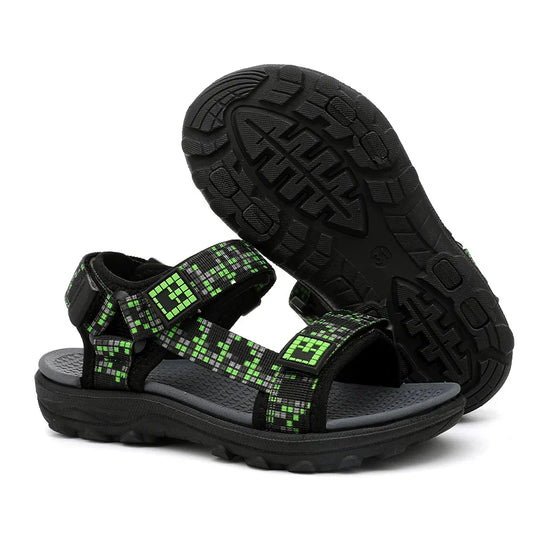 Kids Summer Sport Sandals Soft Sole Non-Slip Flat Beach Water Shoes Breathable Outdoor Walking Sandals for Boys&Girls