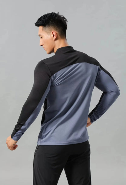 Men Athletics Top Running Shirts Long Sleeve Mens Basketball Sports Gym Fitness Guys T Shirt Clothing Quick Drying Breathable